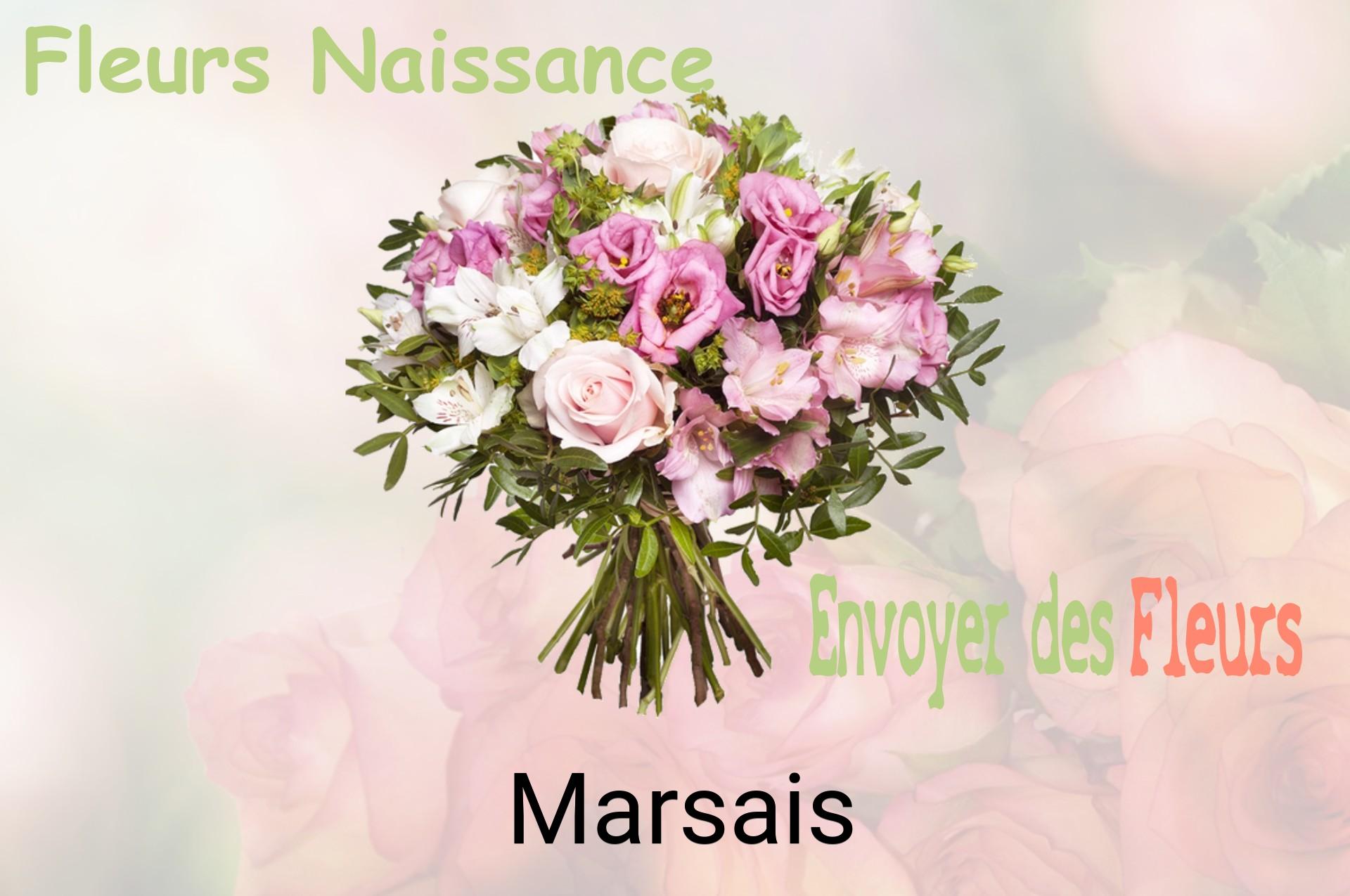 Bouquet de fleurs de naissance livré à Marsais
